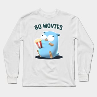 Golang Gopher Go Movies Long Sleeve T-Shirt